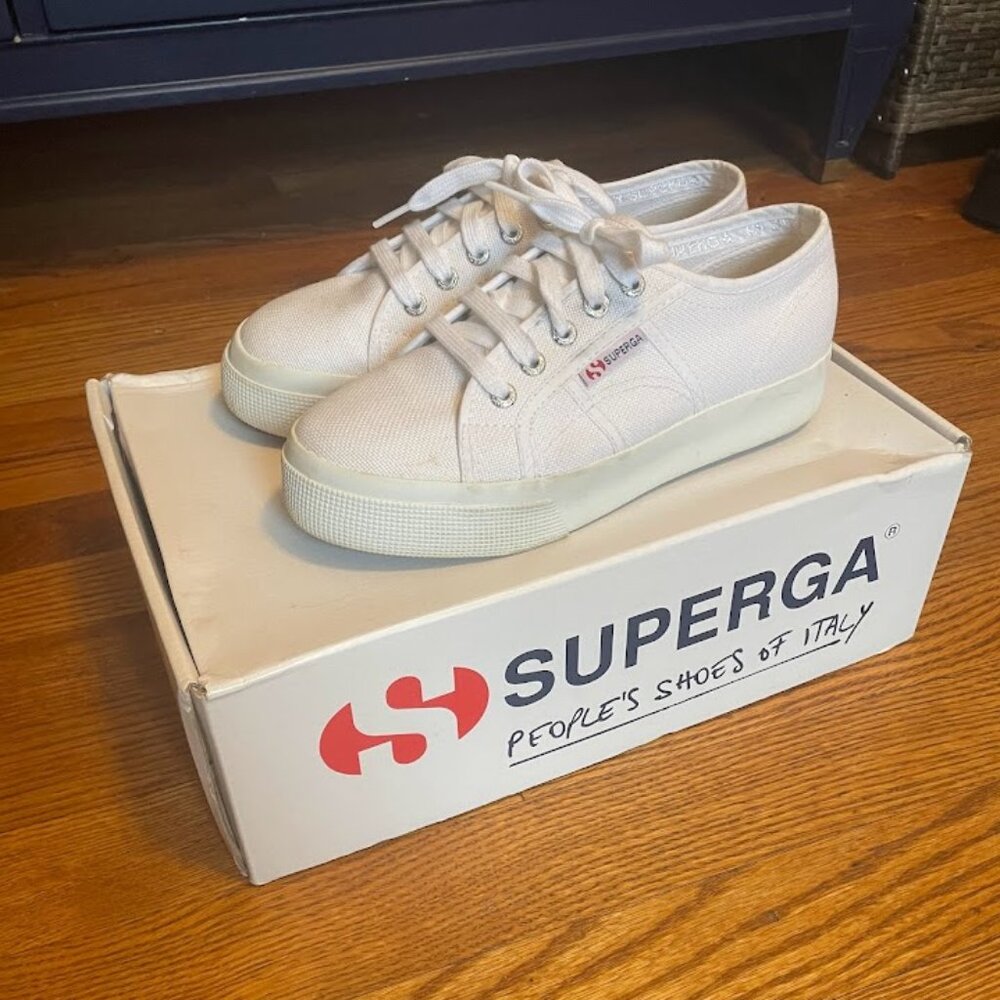 EUC Superga 2790 Platform Sneaker